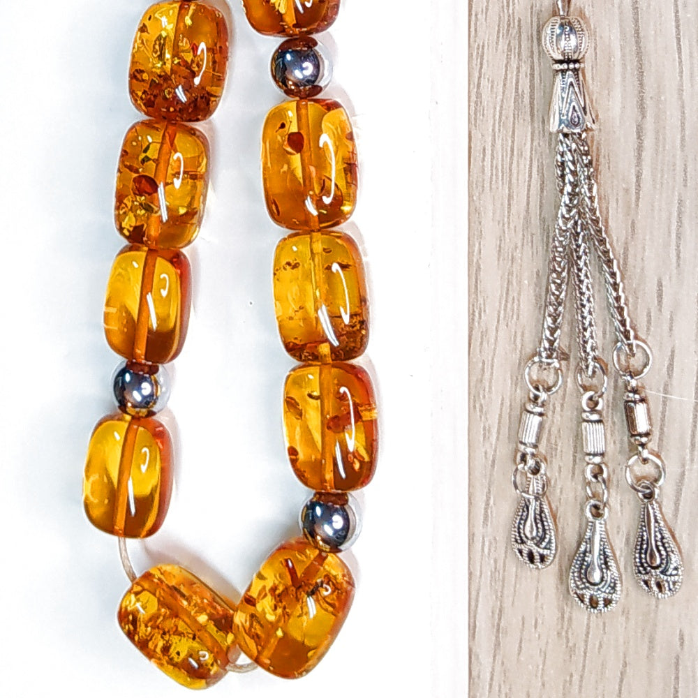 Κομπολόι χειροποίητο από Φυσικό Κεχριμπάρι Βαλτικής / Κωδικός Προϊόντος: Κ105