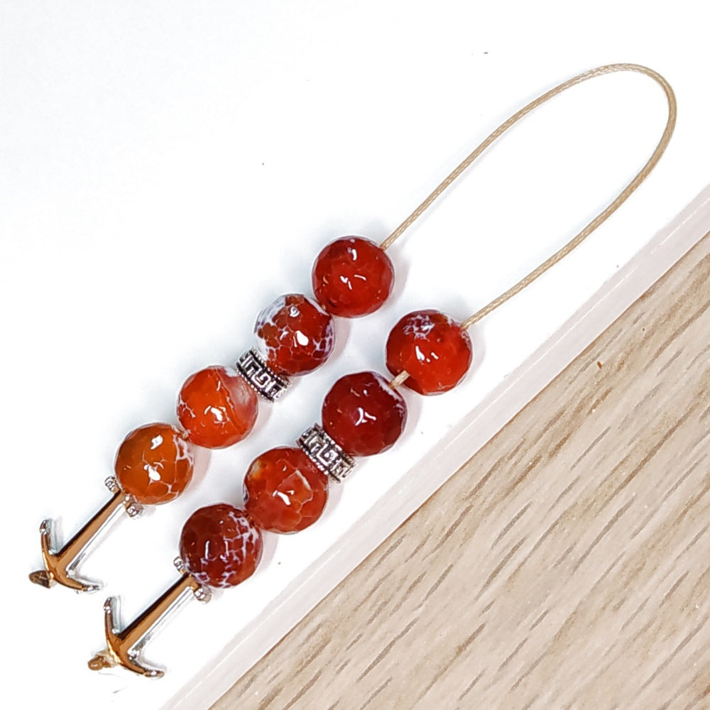 Μπεγλέρι χειροποίητο από Αχάτη κρακελέ / Κωδικός Προϊόντος: BR977