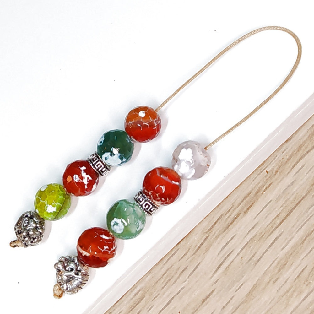 Μπεγλέρι χειροποίητο από Αχάτη κρακελέ / Κωδικός Προϊόντος: BR982