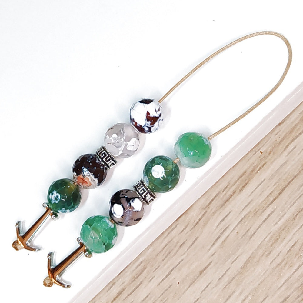 Μπεγλέρι χειροποίητο από Αχάτη κρακελέ / Κωδικός Προϊόντος: BR983