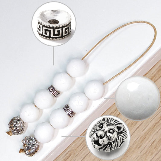 Μπεγλέρι χειροποίητο από Λευκού Ίασπη / Κωδικός Προϊόντος: BR966