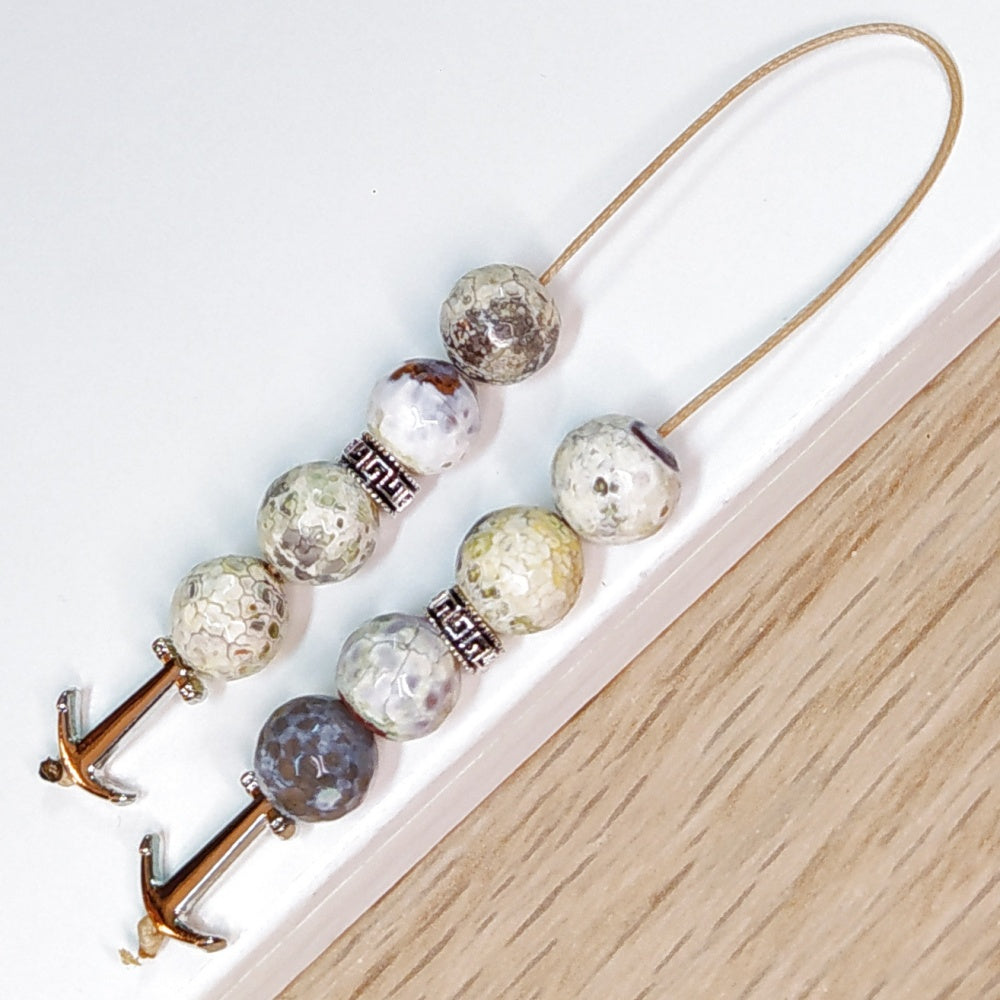 Μπεγλέρι χειροποίητο από Αχάτη κρακελέ / Κωδικός Προϊόντος: BR969