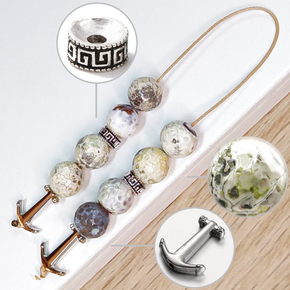 Μπεγλέρι χειροποίητο από Αχάτη κρακελέ / Κωδικός Προϊόντος: BR969