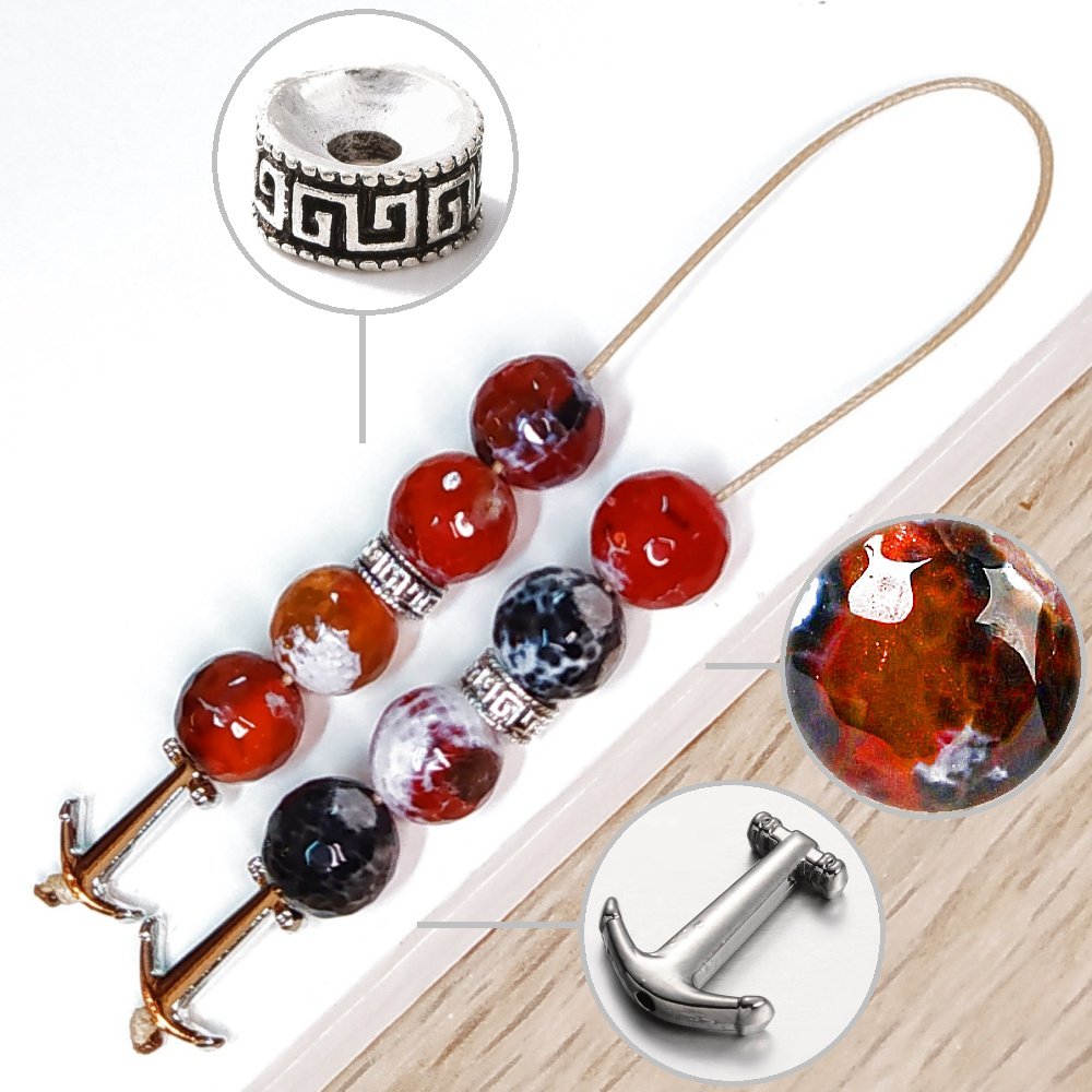 Μπεγλέρι χειροποίητο από Αχάτη κρακελέ / Κωδικός Προϊόντος: BR973