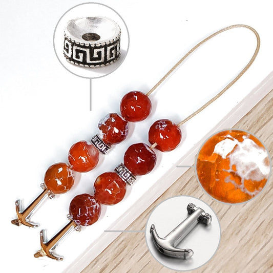 Μπεγλέρι χειροποίητο από Αχάτη κρακελέ / Κωδικός Προϊόντος: BR977