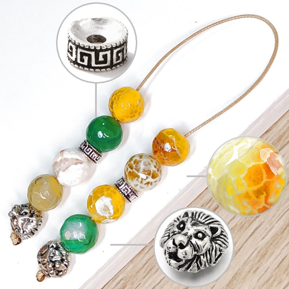 Μπεγλέρι χειροποίητο από Αχάτη κρακελέ / Κωδικός Προϊόντος: BR978