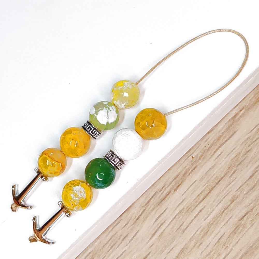 Μπεγλέρι χειροποίητο από Αχάτη κρακελέ / Κωδικός Προϊόντος: BR979