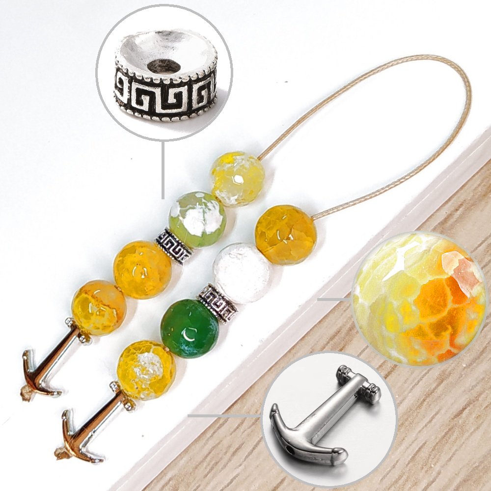 Μπεγλέρι χειροποίητο από Αχάτη κρακελέ / Κωδικός Προϊόντος: BR979