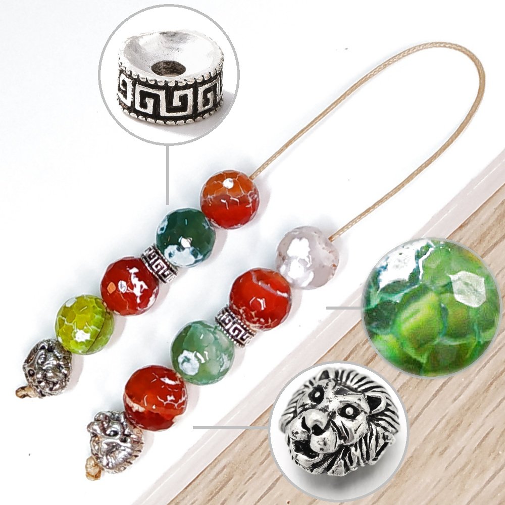 Μπεγλέρι χειροποίητο από Αχάτη κρακελέ / Κωδικός Προϊόντος: BR982