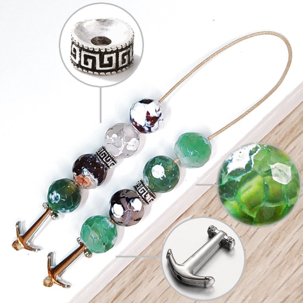 Μπεγλέρι χειροποίητο από Αχάτη κρακελέ / Κωδικός Προϊόντος: BR983