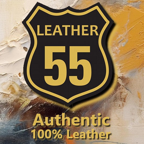 Leather 55 Ανδρικό Xειροποίητο Δερμάτινο βραχιόλι με ανοξείδωτο ατσάλι / Κωδικός Προϊόντος: C135