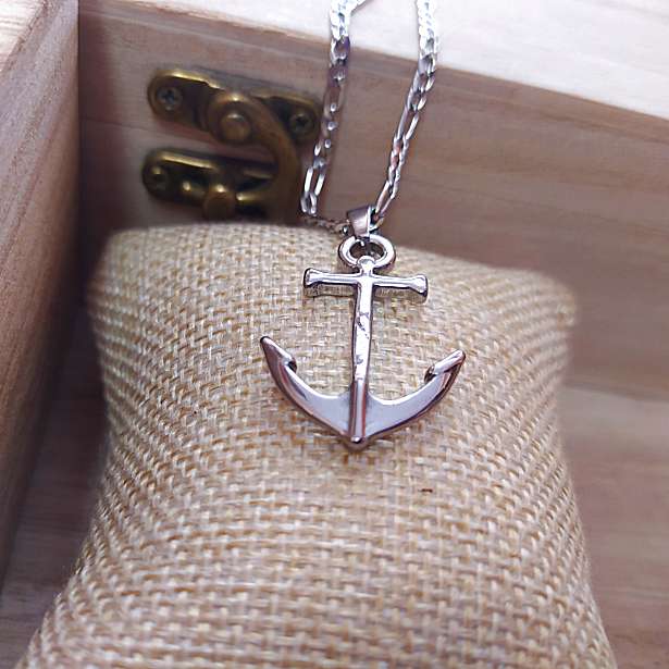 Anchor Silver με αλυσίδα από Ανοξείδωτο Ατσάλι / Κωδικός Προϊόντος: BR312